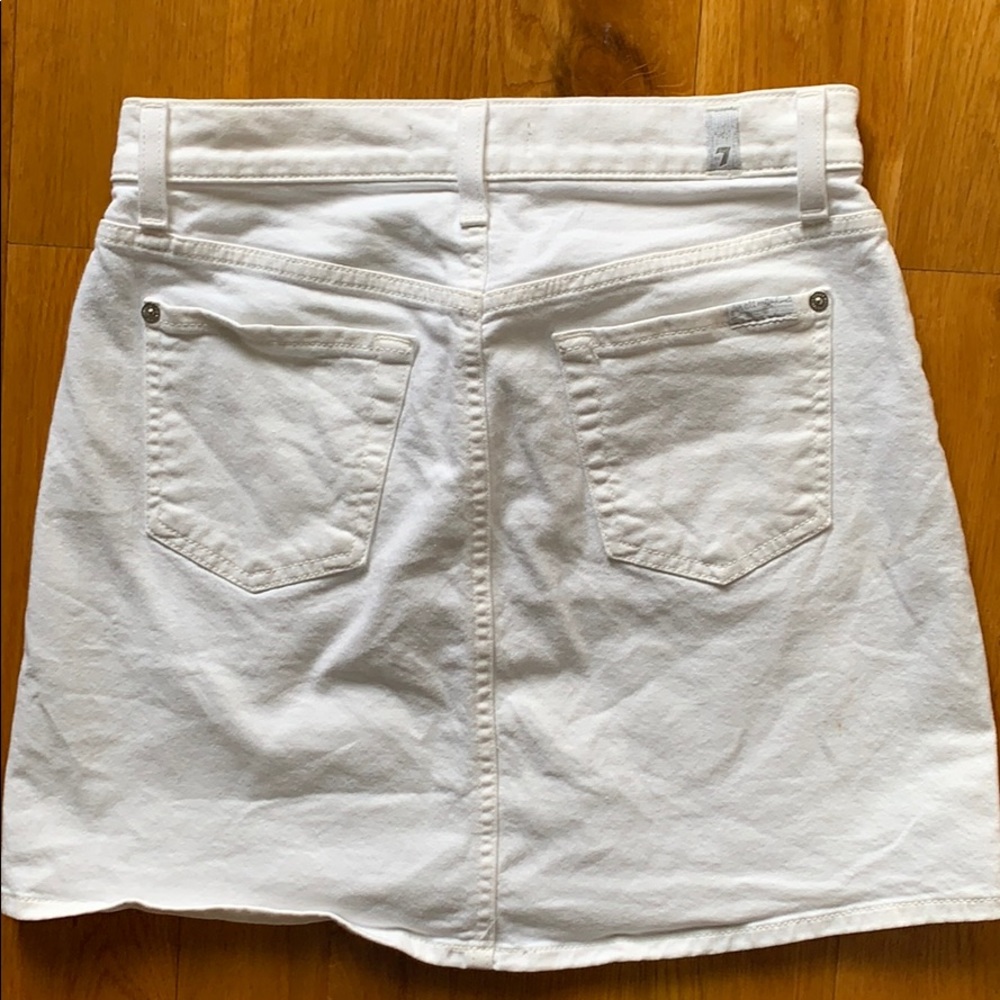 White Denim Jean Skirt - Picture 3 of 3